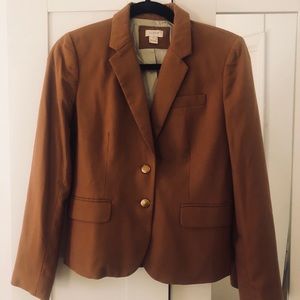 Classic J.Crew Camel Blazer, Size 2